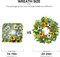 Summer Wreaths for Front Door 24 Inch Summer Wreath Artificial Floral Greenery Wreath with Beautiful Hydrangea Pansies and Butterfly Summer Wreaths for Front Door Outside